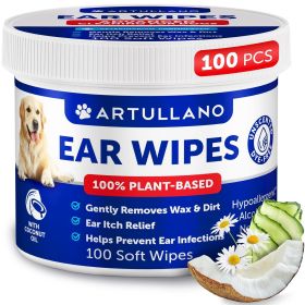 Dog Ear Wipes 100 Ear Itch Relief Soft Wipes Removes Wax and Dirt Soothing Ear Cleaner Wipes for Dogs and Puppies 100% Plant Based Unscented Dye Dog Ear Wipes 100 Ear Itch Relief Soft Wipes Removes Wax and Dirt Soothing Ear Cleaner Wipes for Dogs and Puppies 100% Plant Based Unscented Dye